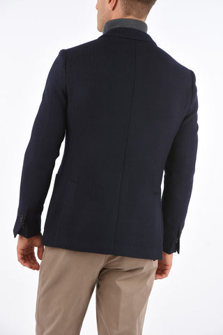 ID Plain Herringbone Blazer with Patch Pockets