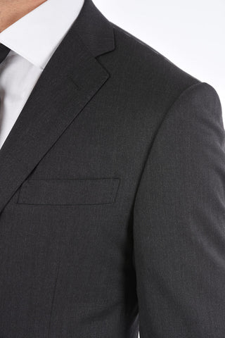 Lined Suit with Notch Lapel and Flap Pockets