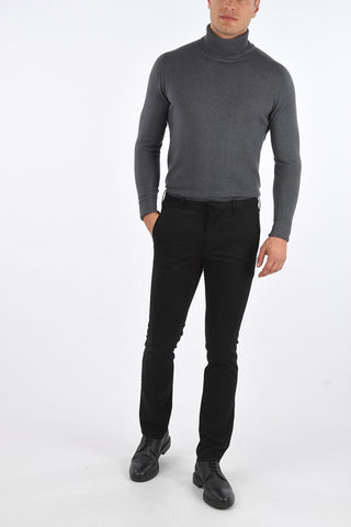 Pantaloni Sfoderati con Passanti e 4 Tasche
