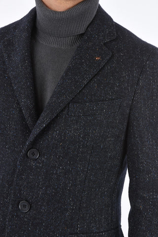 CC COLLECTION Donegal Coat with Notch Lapel