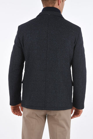 ID OUTDOOR Padded Jacket with Knit Detail