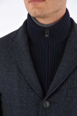 ID OUTDOOR Padded Jacket with Knit Detail