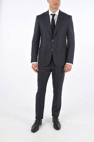 CC COLLECTION Pinstriped RIGHT 2 Button Suit