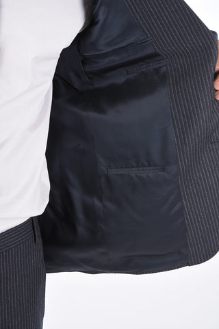 CC COLLECTION Pinstriped RIGHT 2 Button Suit