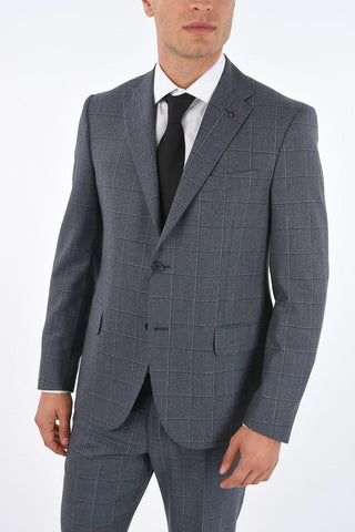 CC COLLECTION Abito 2 Bottoni RIGHT Fantasia Windowpane Check