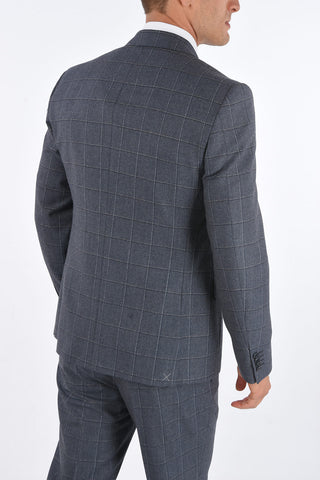 CC COLLECTION Abito 2 Bottoni RIGHT Fantasia Windowpane Check