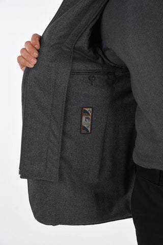 ID OUTDOOR Padded Jacket with Wool Removable Detail