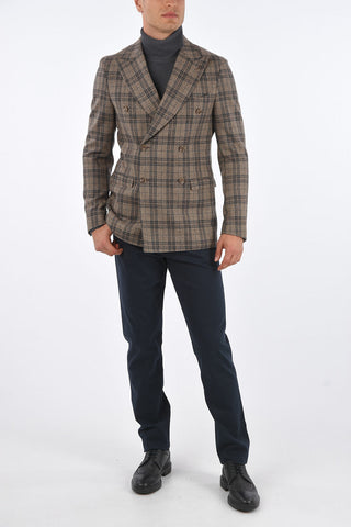 CC COLLECTION Plaid REWARD Double Breasted Blazer