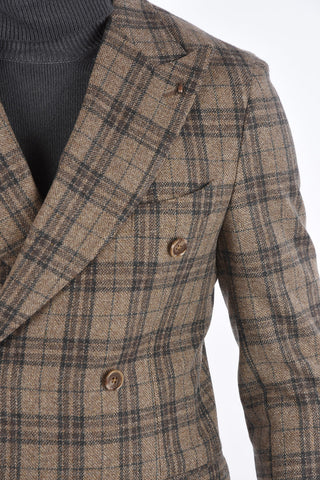 CC COLLECTION Plaid REWARD Double Breasted Blazer
