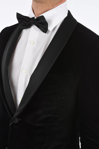 Velvet 2 Button Tuxedo Blazer