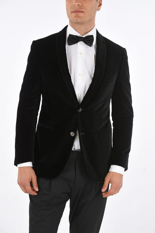 Velvet ACADEMY Blazer with Shawl Lapel