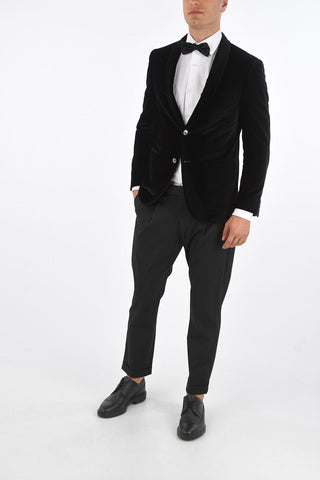 Velvet ACADEMY Blazer with Shawl Lapel
