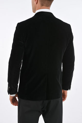 Velvet ACADEMY Blazer with Shawl Lapel