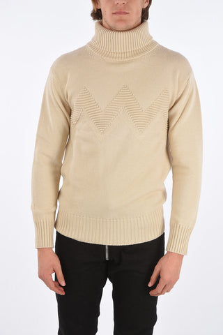 MAN Maglia a collo alto in Lana