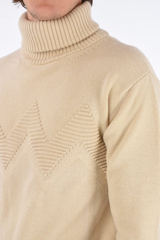 MAN Maglia a collo alto in Lana
