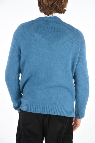 Distressed Effect V-Neck Sweater