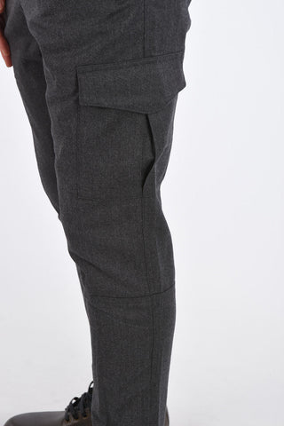 wool slim fit cargo pants