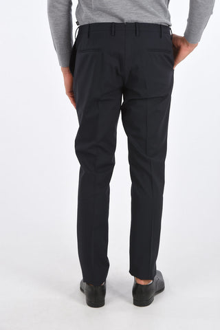 Mid-rise waist single pleat trousers