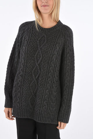 maglia a trecce LIVELY girocollo