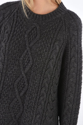 maglia a trecce LIVELY girocollo