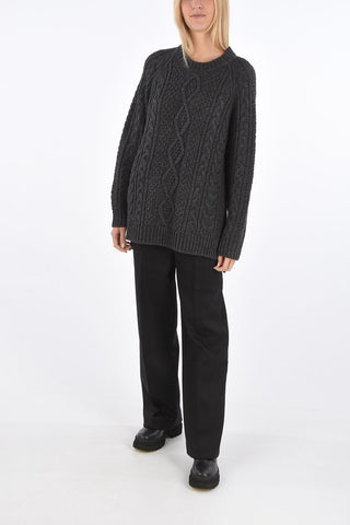 maglia a trecce LIVELY girocollo