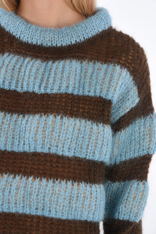GENIUS maglia girocollo a righe