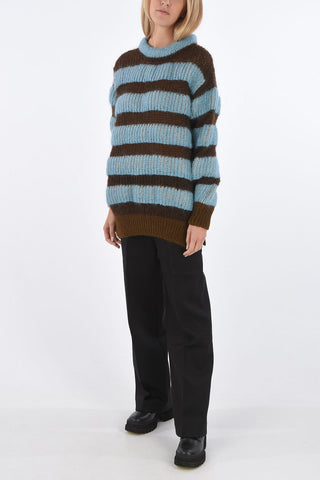 GENIUS maglia girocollo a righe