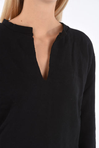 V-neck TERRY Sweatshirt