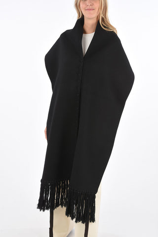 Cashmere Maxi Scarf with Buttons