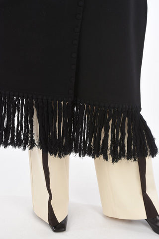 Cashmere Maxi Scarf with Buttons