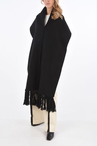Cashmere Maxi Scarf with Buttons