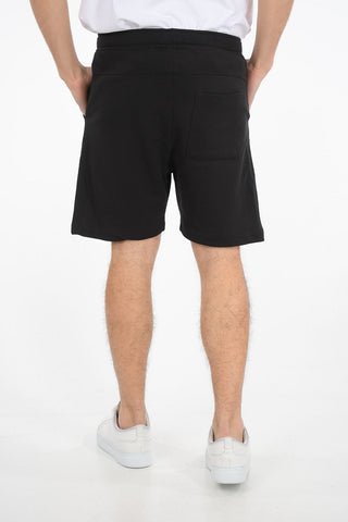 drawstring waist sweat shorts