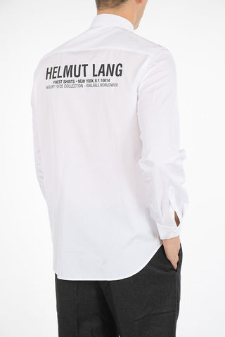 popeline SLASH BAND classic collar shirt