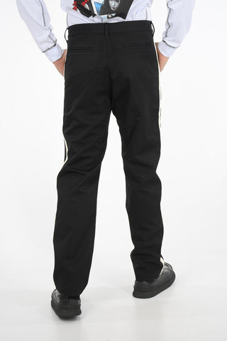 pantalone piping in lana