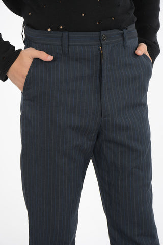 MAN pantalone a righe con passanti