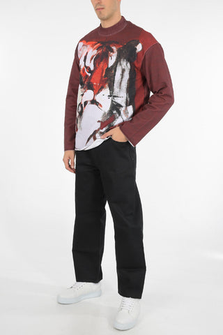 tiger printed crew-neck sweatshirt