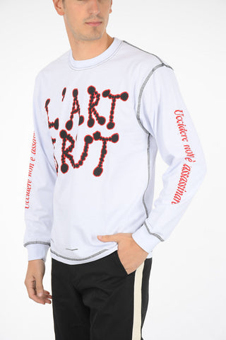 l'art brut printed long sleeve ALVIN T-shirt
