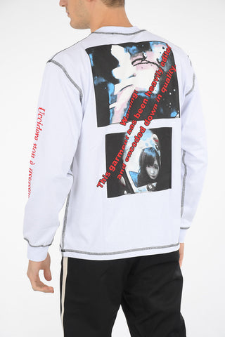 l'art brut printed long sleeve ALVIN T-shirt