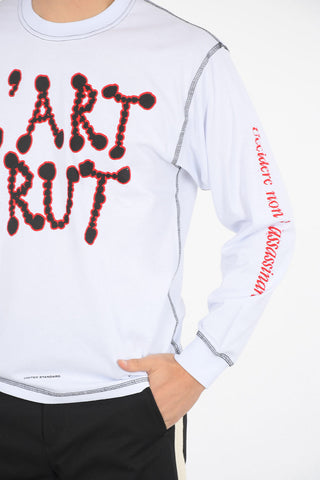 l'art brut printed long sleeve ALVIN T-shirt
