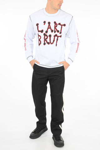 l'art brut printed long sleeve ALVIN T-shirt