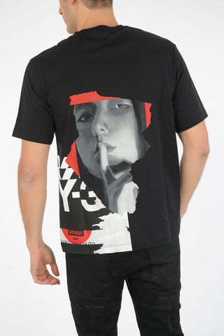 ADIDAS crewneck t-shirt with Print on the Back