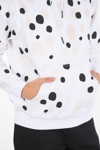 polka dot hoodie sweatshirt