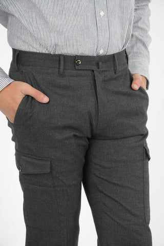 pantalone cargo hopsack