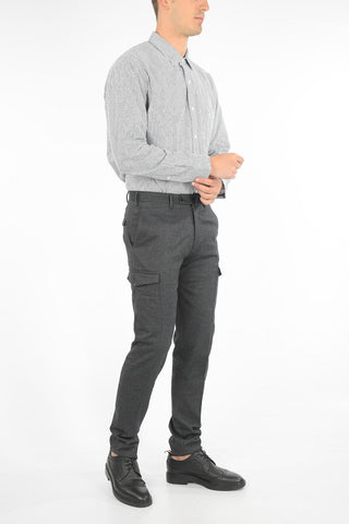 pantalone cargo hopsack