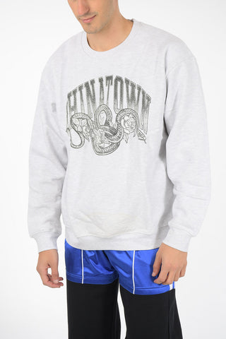 printed crew-neck sweatshirt