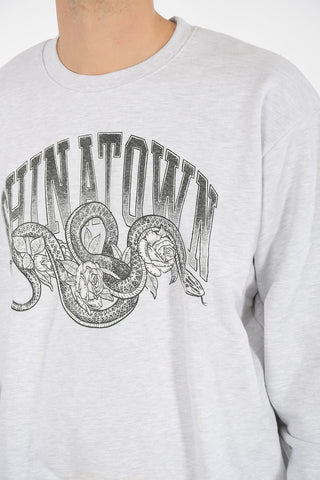 printed crew-neck sweatshirt
