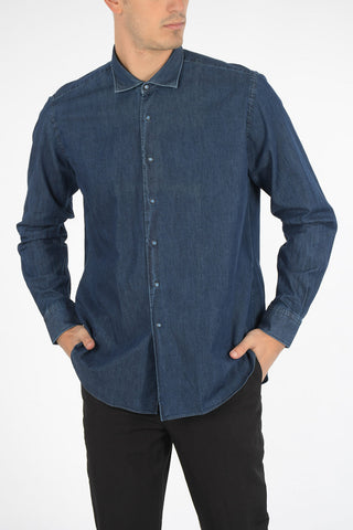 camicia in denim slim fit