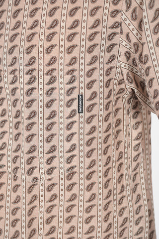 paisley spread collar shirt