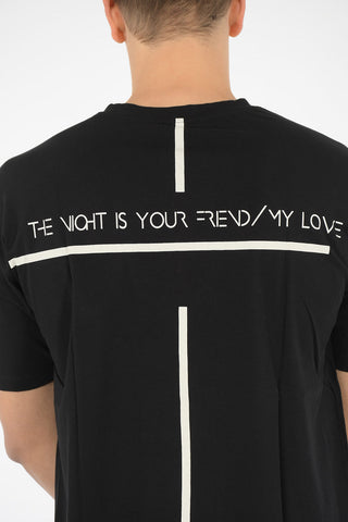 crewneck t-shirt with Print on the Back