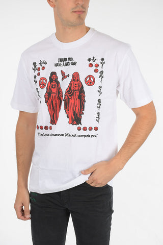 SMILEY printed crew-neck t-shirt